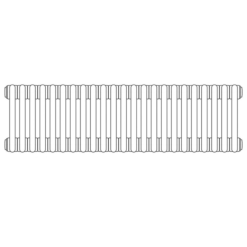 Immagine di Irsap TESI 4 radiatore 23 elementi H.60 L.103,5 P.13,9cm, colore bianco edelweiss finitura lucido RT406002334IRNON