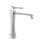 Gessi MIMI miscelatore lavabo H.30 cm, con scarico e flessibili di collegamento, finitura finox 11988#149