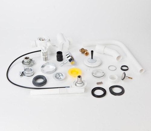 Immagine di Kaldewei Comfort Level Plus per Centro Duo ed Ellipso Duo, con erogazione integrata, copertura foro di scarico smaltata e parti in vista finitura cromo 687670040001