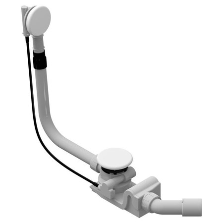 Immagine di Kaldewei Colonna di scarico e troppopieno speciale, con copertura foro di scarico e parti in vista smaltate, adatto per modelli Centro Duo e Ellipso Duo, colore bianco alpino finitura opaco 687772080711