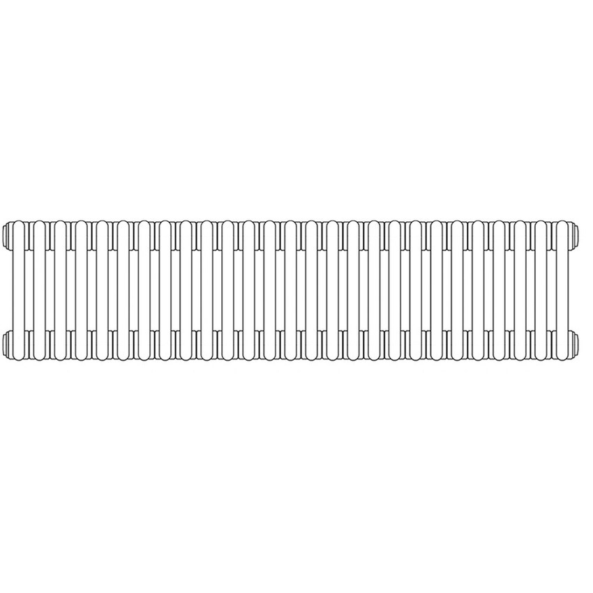 Immagine di Irsap TESI 4 radiatore 27 elementi H.60 L.121,5 P.13,9 cm, colore grigio perla finitura ruvido RT4060027L6IRNON