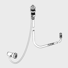 Immagine di Kaldewei Tubo doccia a scomparsa COMFORT SELECT, cromato 689720100999