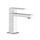 Gessi RETTANGOLO miscelatore lavabo H.15 cm, senza scarico, con flessibili di collegamento, finitura cromo 20002#031