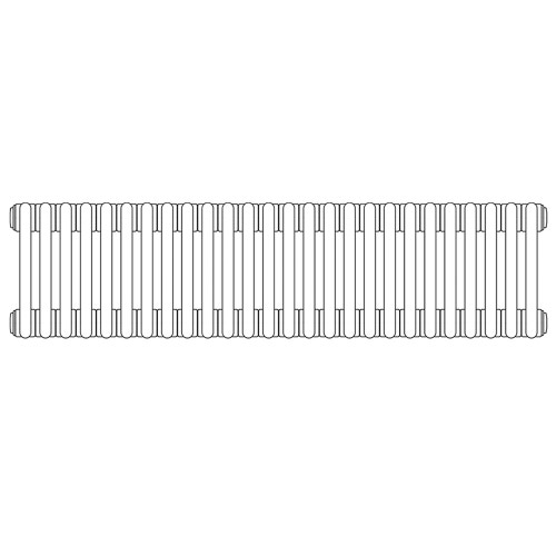 Immagine di Irsap TESI 5 radiatore 26 elementi 100x117x17,7cm, bianco RT510002601IRNON01