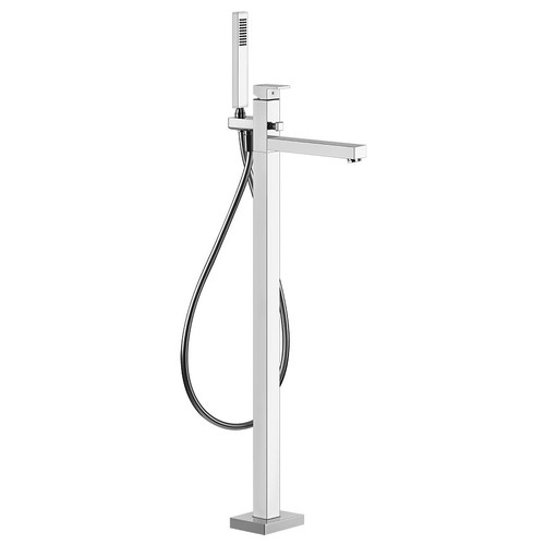 Immagine di Gessi RETTANGOLO parti esterne per piantana esterno vasca con doccetta finitura cromo 24968#031