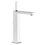 Immagine di Gessi RETTANGOLO J miscelatore joystick lavabo alto piletta da 1 1/4" e flessibili di collegamento con attacco da 3/8" erogazione 132 mm finitura cromo 11925#031