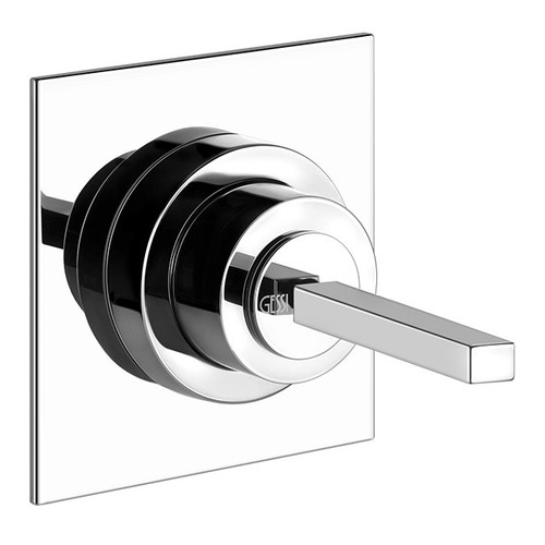 Immagine di Gessi RETTANGOLO CASCATA miscelatore joystick a parete 1 uscita, finitura finox 20709#149