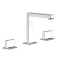 Immagine di Gessi RETTANGOLO T gruppo lavabo H.16 cm, 3 fori, con scarico, colore nero finitura opaco 20402#299