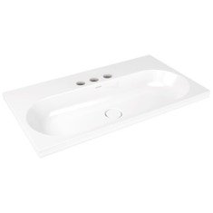 Immagine di Kaldewei CENTRO lavabo da semincasso 90x50 cm con triplo foro per rubinetto senza troppopieno 902906033001