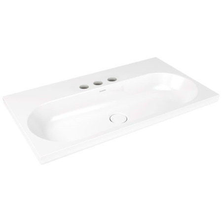 Immagine di Kaldewei CENTRO lavabo da semincasso 90x50 cm con triplo foro per rubinetto senza troppopieno 902906033001