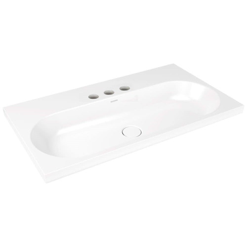 Immagine di Kaldewei CENTRO lavabo da semincasso 90x50 cm con triplo foro per rubinetto senza troppopieno 902906033001