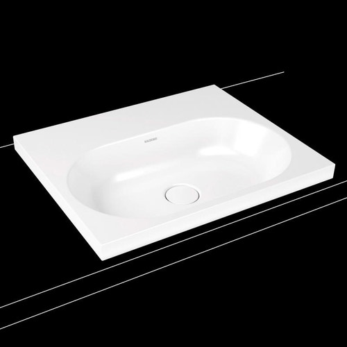 Immagine di Kaldewei CENTRO lavabo da appoggio 60x50 cm, con un foro per rubinetto senza troppopieno, bianco 902806003001