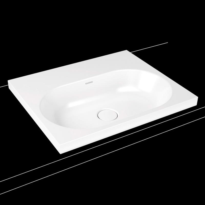 Immagine di Kaldewei CENTRO lavabo da appoggio 60x50 cm, con un foro per rubinetto senza troppopieno, bianco 902806003001
