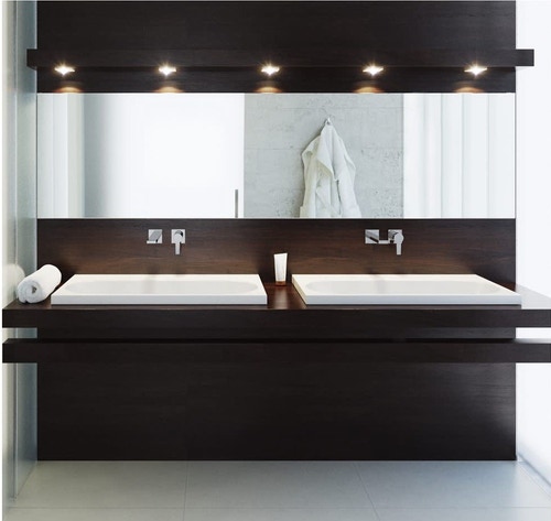 Immagine di Kaldewei CENTRO lavabo da appoggio 60x50 cm, con un foro per rubinetto senza troppopieno, bianco 902806003001