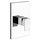 Gessi RETTANGOLO SHOWER miscelatore doccia a parete 1 uscita, colore nero finitura opaco 44602#299