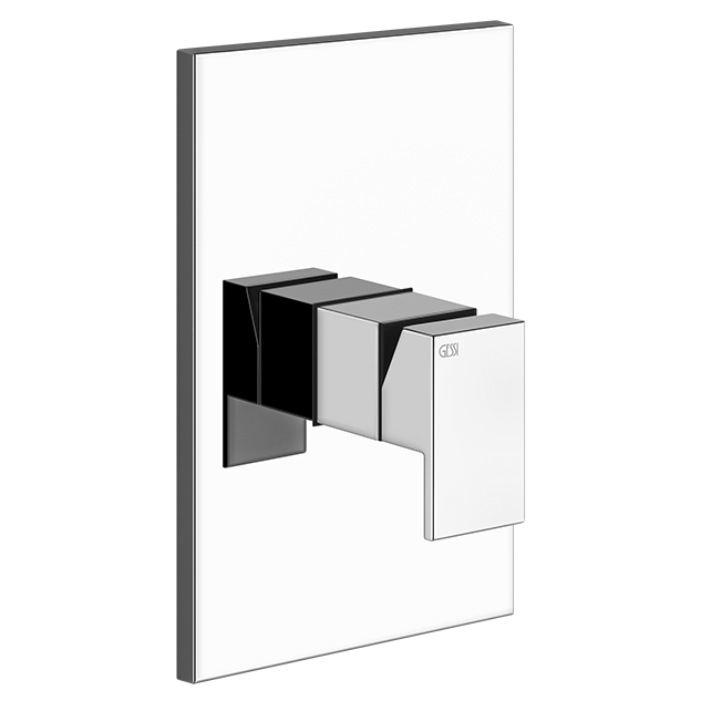 Immagine di Gessi RETTANGOLO SHOWER miscelatore doccia a parete 1 uscita, colore nero finitura opaco 44602#299