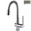 Immagine di Gessi OXYGENE CUCINA H.T. miscelatore semi-pro monocomando con canna girevole per lavello finitura finox 00908#149