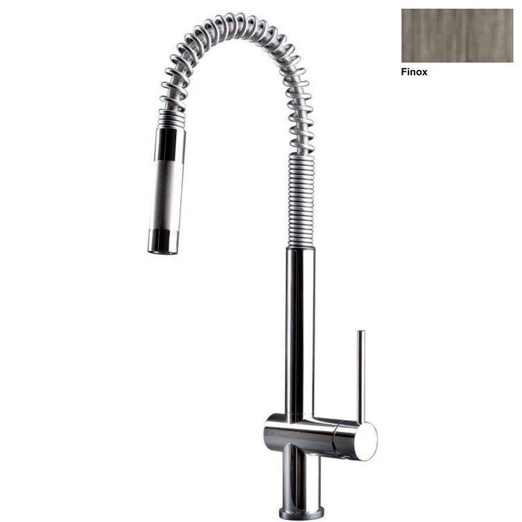 Gessi Rubinetteria Cucina Prezzi.Gessi 00909 149 Oxygene Cucina H T Miscelatore Monocomando Con Canna Girevole Doccetta Estraibile A Mono Getto Per Lavello Finitura Finox Prezzi E Offerte Su Tavolla Com