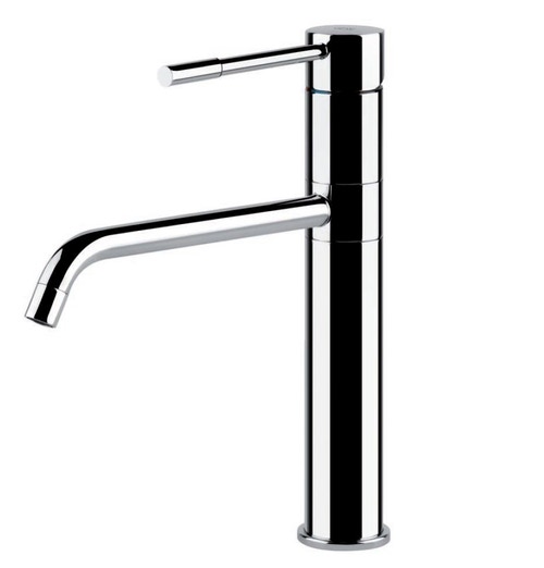 Immagine di Gessi OXYGENE CUCINA H.T. miscelatore monocomando con canna girevole per lavello finitura cromo 13173#031