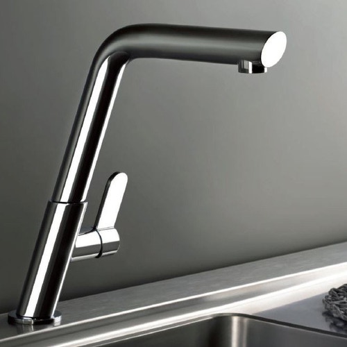 Immagine di Gessi INCLINE miscelatore monocomando con canna girevole, per lavello, finitura finox 50005#149