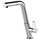 Gessi INCLINE miscelatore monocomando, con canna girevole e doccetta estraibile, per lavello, finitura finox 50007#149