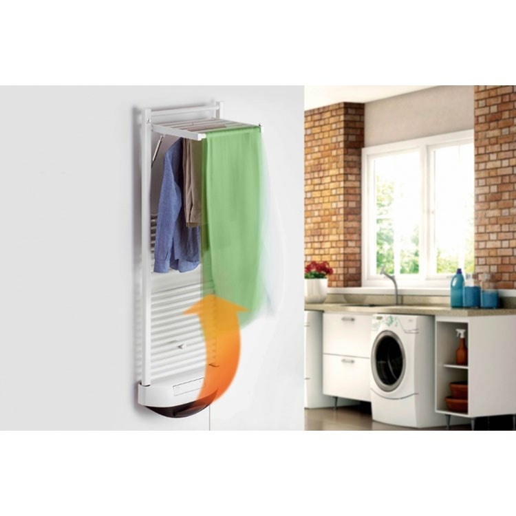 Immagine di Deltacalor Dryer Electric Scaldasalviette stendino Bianco h. 1554 mm SEOLD115050TB