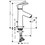 Immagine di Hansgrohe TALIS S miscelatore monocomando lavabo 100, CoolStart, con scarico, finitura cromo 72022000