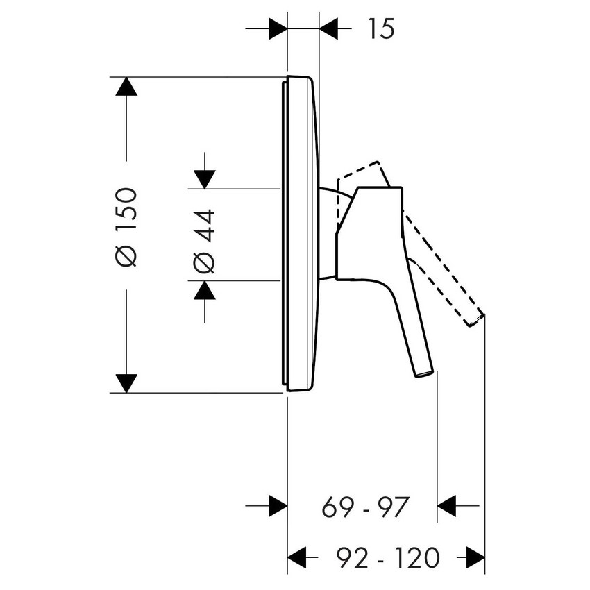 Immagine di Hansgrohe TALIS S set rubinetteria con miscelatore lavabo con scarico, miscelatore bidet con scarico, miscelatore monocomando doccia e corpo incasso, finitura cromo SETTAL003