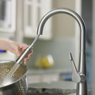 Immagine di Hansgrohe TALIS S miscelatore cucina 160, con doccetta estraibile, finitura acciaio inox 72815800