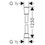 Immagine di Hansgrohe COMFORTFLEX flessibile doccia 125 cm, finitura cromo 28167000