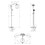 Immagine di Hansgrohe CROMA showerpipe 220 1 jet, con termostatico vasca, finitura cromo 27223000