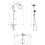Immagine di Hansgrohe CROMA showerpipe 220 1 jet Reno, finitura cromo 27224000