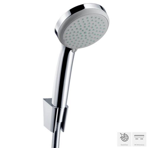 Immagine di Hansgrohe CROMA 100 set supporto doccia vario con flessibile doccia 125 cm finitura cromo 27592000