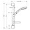 Immagine di Hansgrohe CROMA 100 set doccia Multi, con asta doccia 90 cm e portasapone, finitura cromo 27774000