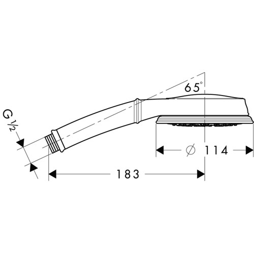 Immagine di Hansgrohe CROMA 100 CLASSIC doccetta Multi, finitura cromo 28539000