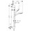 Immagine di Hansgrohe CROMA SELECT E set doccia Vario, con asta doccia 65 cm e porta sapone, finitura cromo e bianco 26586400