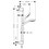Immagine di Hansgrohe CROMA SELECT E set doccia Multi, EcoSmart 9 l/min, con asta doccia 90 cm, finitura cromo e bianco 26591400