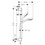 Immagine di Hansgrohe CROMA SELECT E set doccia Vario, EcoSmart 9 l/min, con asta doccia 90 cm, finitura cromo e bianco 26593400