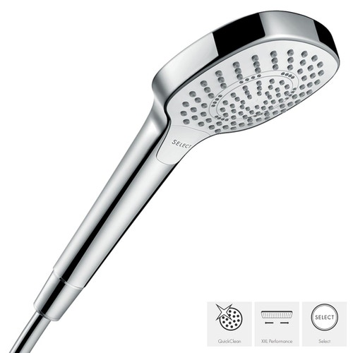 Immagine di Hansgrohe CROMA SELECT E doccetta Multi, finitura cromo e bianco 26810400