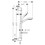 Immagine di Hansgrohe CROMA SELECT S set doccia Vario, con asta doccia 65 cm e portasapone, finitura cromo e bianco 26566400