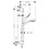 Immagine di Hansgrohe CROMA SELECT S set doccia Vario, EcoSmart 9 l/min, con asta doccia 90 cm, finitura cromo e bianco 26573400