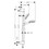 Immagine di Hansgrohe CROMETTA set doccia Vario EcoSmart 9 l/min, con asta doccia 65 cm, finitura cromo e bianco 26534400