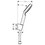 Immagine di Hansgrohe CROMETTA set supporto doccia 1 jet, EcoSmart 9 l/min con flessibile doccia 160 cm, finitura cromo e bianco 26569400