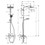 Immagine di Hansgrohe CROMETTA E showerpipe 240 1 jet con miscelatore monocomando, finitura cromo 27284000
