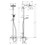 Immagine di Hansgrohe CROMETTA E showerpipe 240 1 jet con termostatico vasca finitura cromo 27298000
