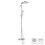 Immagine di Hansgrohe CROMETTA E showerpipe 240 1 jet con termostatico vasca finitura cromo 27298000