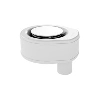 Immagine di Kaldewei Sifone di scarico KA 90 verticale, copertura dello scarico smaltata 687740530001