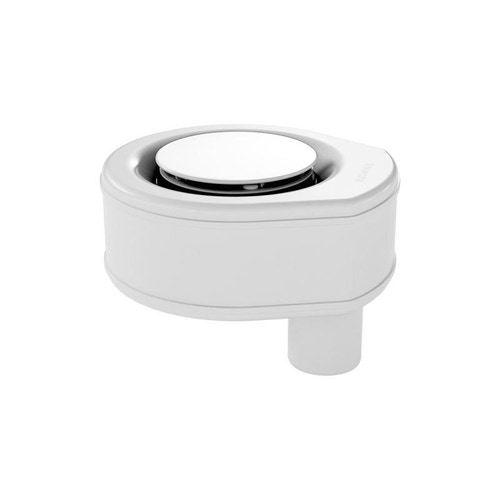 Immagine di Kaldewei Sifone di scarico KA 90 verticale per piatti doccia con SECURE PLUS, copertura dello scarico smaltata 687740532711