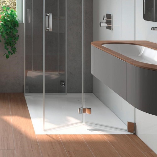 Immagine di Kaldewei SUPERPLAN PLUS piatto doccia rettangolare L.120 P.75 cm, con supporto in polistirolo, in acciaio smaltato, colore bianco alpino 470748040001