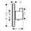 Immagine di Hansgrohe ECOSTAT S miscelatore termostatico ad incasso ad alta portata, finitura cromo 15756000